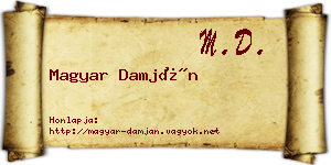 Magyar Damján névjegykártya