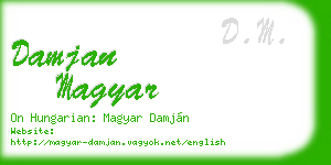 damjan magyar business card