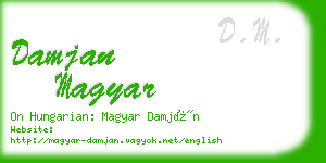 damjan magyar business card